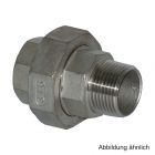 Edelstahl Verschraubung, 1 Innengewinde 1 Außengewinde,konischd.,Serie 341,3/8"
