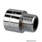 Verchromte Hahnverlangerung, 3/8" x 10 mm