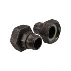 Pumpenanschlussverschraubung aus Temperguss, Rp 1 1/4" x G 2" AG