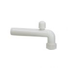 Abgangsbogen 90° f. Geruchsverschluss m. Rohrbelüfter,Kunststoff,weiß,DN40x220mm
