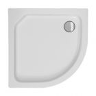 Viertelkreisduschwanne Varna R 90x90x6,5 cm R 55, weiß