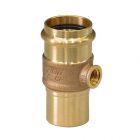 Viega Sanpress T-Stück G1/4 mit Einsteckende, aus Rotguss mit SC-Contur, Modell 2217.4, 15mm x 1/4" x 15mm