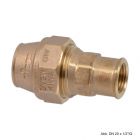 Viega Maxiplex-Übergangsstück, Mod. 9031 mit Rp-Gewinde 20 mm x 1/2"IG, Rotguss
