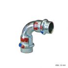 Viega Prestabo labs-frei, Modell 1116XLLF, Bogen 90° I-I, 108,0 mm