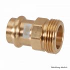 Viega Profipress-S Übergangsstück Rotguss, Serie 4511.4, 18 mm -3/4"
