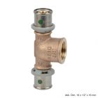 Viega Sanfix P-T-Stück, 40 mm x 3/4" IG x 40 mm