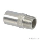 Viega Sanpress Inox-G Einsteckstuck mit AG, 15 mm x 1/2"