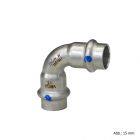 Viega Sanpress Inox labs-frei, Modell 2316LF Bogen 90° I-I, 15 mm