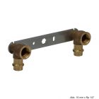 Viega Sanpress-Montageeinheit,Stichmaß 150mm,15mm x Rp 1/2",flach,Mod. 2222.05