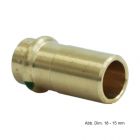 Viega Sanpress Reduzierstück, aus Rotguss mit SC-Contur, Mod. 2215.1, 18 x 15 mm