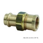 Viega Sanpress Verschraubung mit IG, Rotguss,SC-Contur,Mod. 2262,12mm x 1/2"