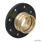 Viega Sanpress XL-Flanschübergang, Rotguss mit SC-Contur, Modell 2259.5XL, PN 16, 76,1 mm, DN 65